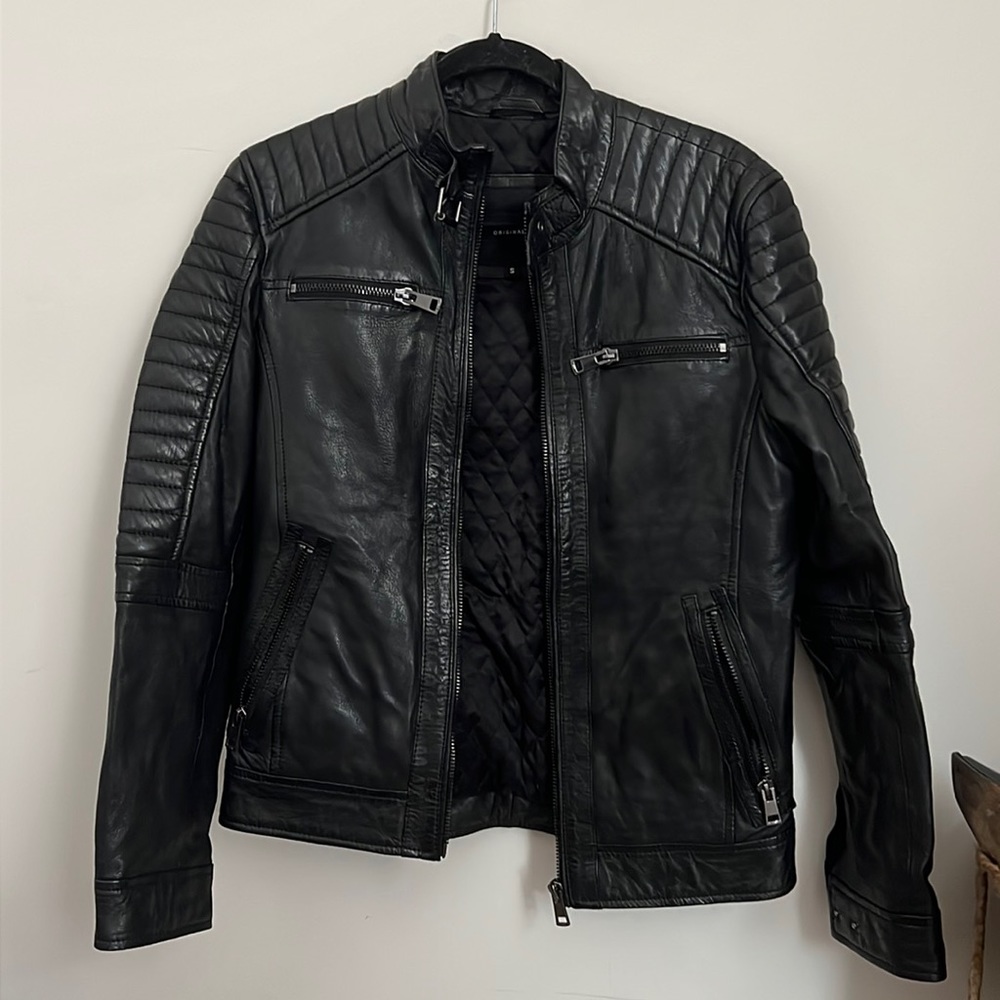 Barney’s New York Leather Moto Jacket